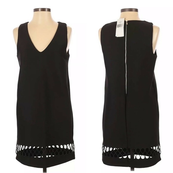 French Connection Black Clara Eight Scuba Dress - Picture 2 of 10